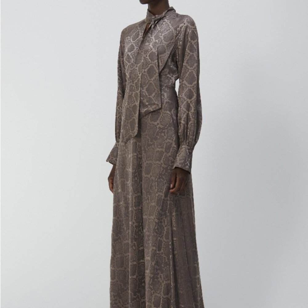 Simkai Long Dress, Can Tie Neck In Front Or Back,  Brand New With Tags, Size 6
